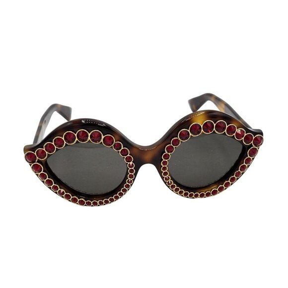 Gucci Crystal Lips Cat Eye Sunglasses - Picture 2 of 7